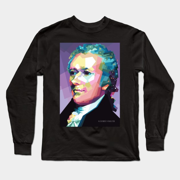 Hamilton Long Sleeve T-Shirt by Alkahfsmart